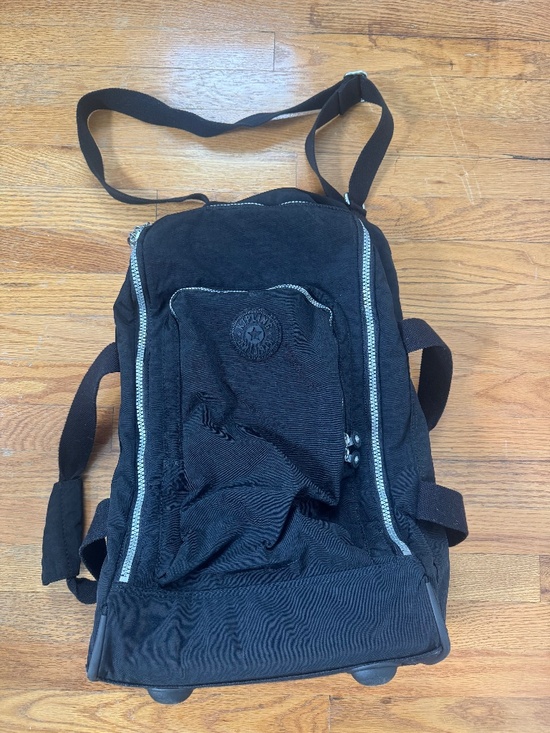 Kipling Fundamental Backpack Medium Black Drawstring Nylon Gorilla Attachment main image 7